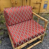 Fauteuil en rotin vintage