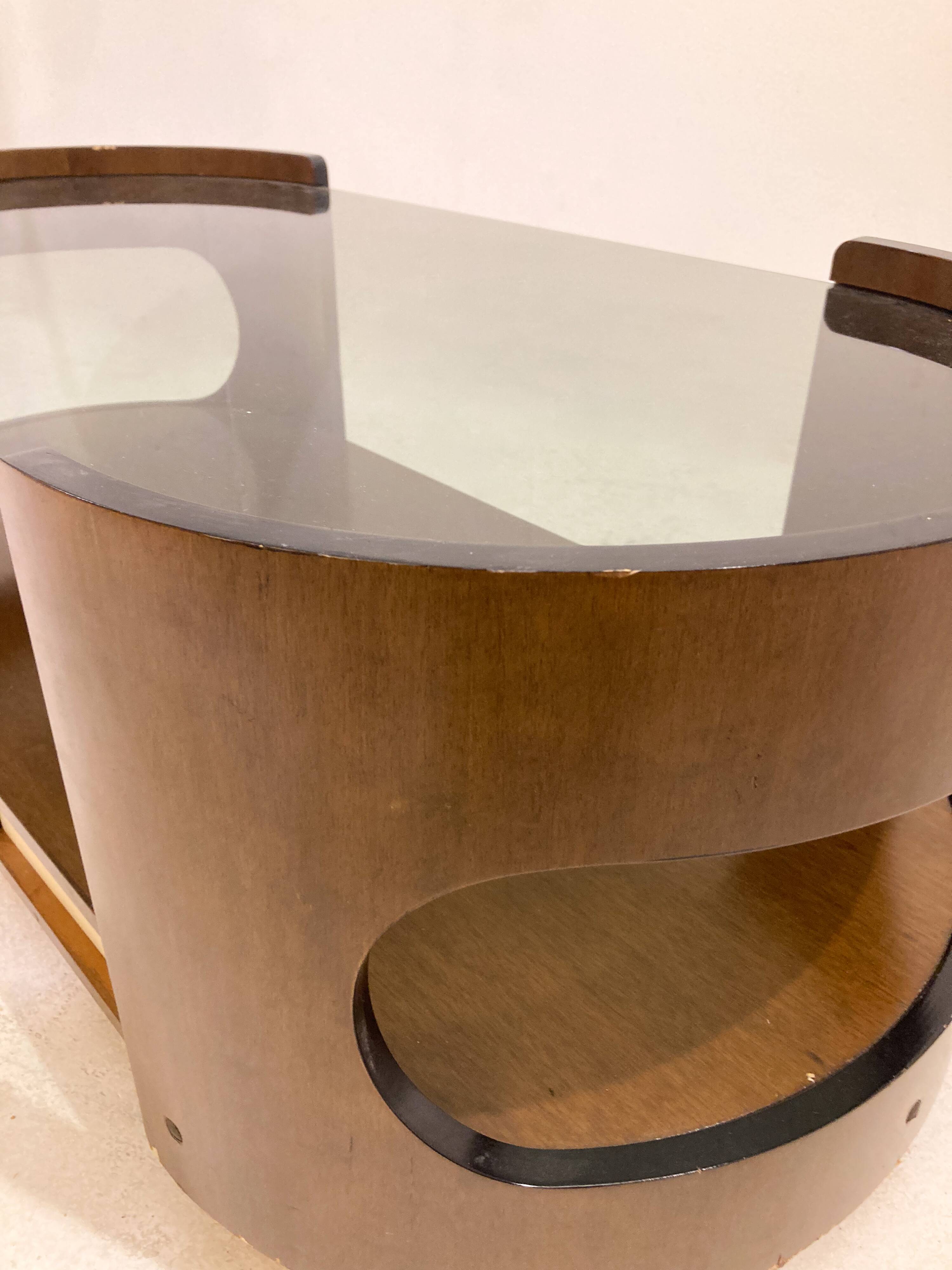 Mid-Century Moder Coffee Table in the style of Joe Colombo, 1970s