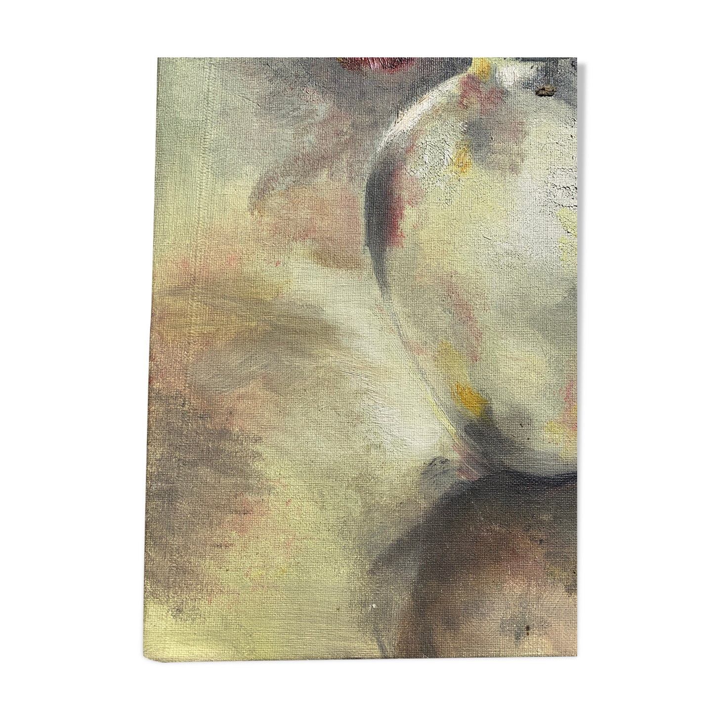 Table bouquet of flowers oil on cardboard