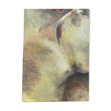 Table bouquet of flowers oil on cardboard