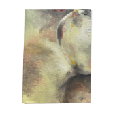 Table bouquet of flowers oil on cardboard