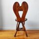 Vintage brutalist table and chair