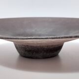 Postmodern Brown Scavo Glass Trinket Bowl or Centerpiece, Italy