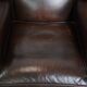 Comfortable and very beautiful set of 2 cow leather wingback armchairs in English style