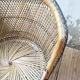 Fauteuil en osier vintage