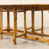 Scandinavian pine gateleg table 1970s