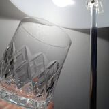 6 old cut crystal whisky glasses