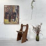 Folk Art chair in fir.