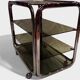 Vintage 80s Side Table – Smoked Glass & Chrome