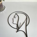 Vintage Modernist Saint Image Wall Decor