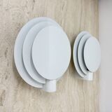 Set of 2 Lumiance round wall lamps ‘Planeta’ 1970s