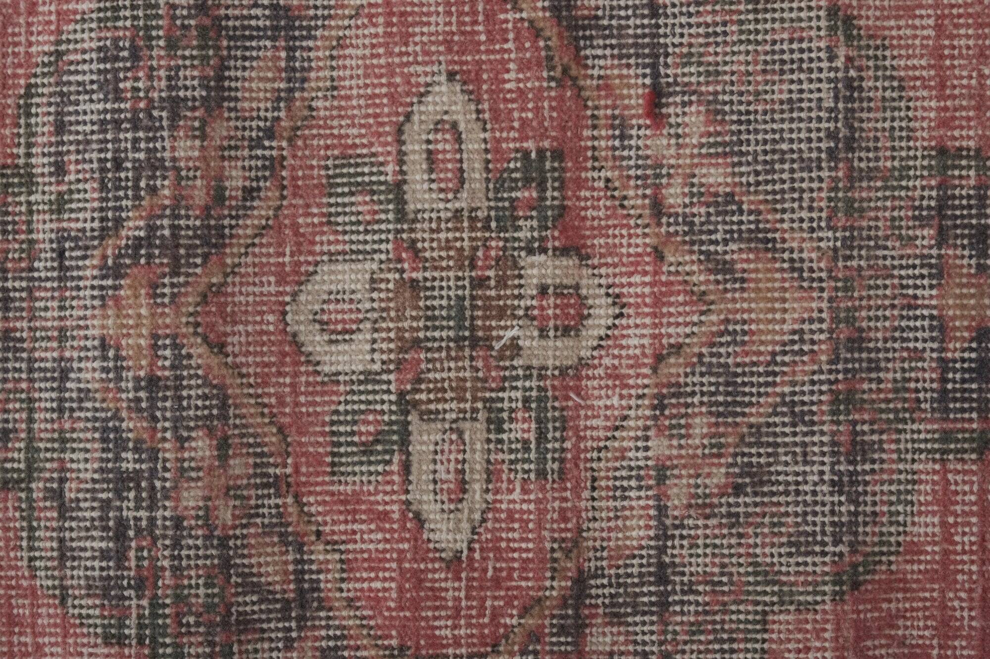 Vintage Turkish hallway rug 80x393 cm