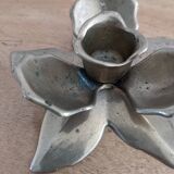Bougeoir lotus en laiton