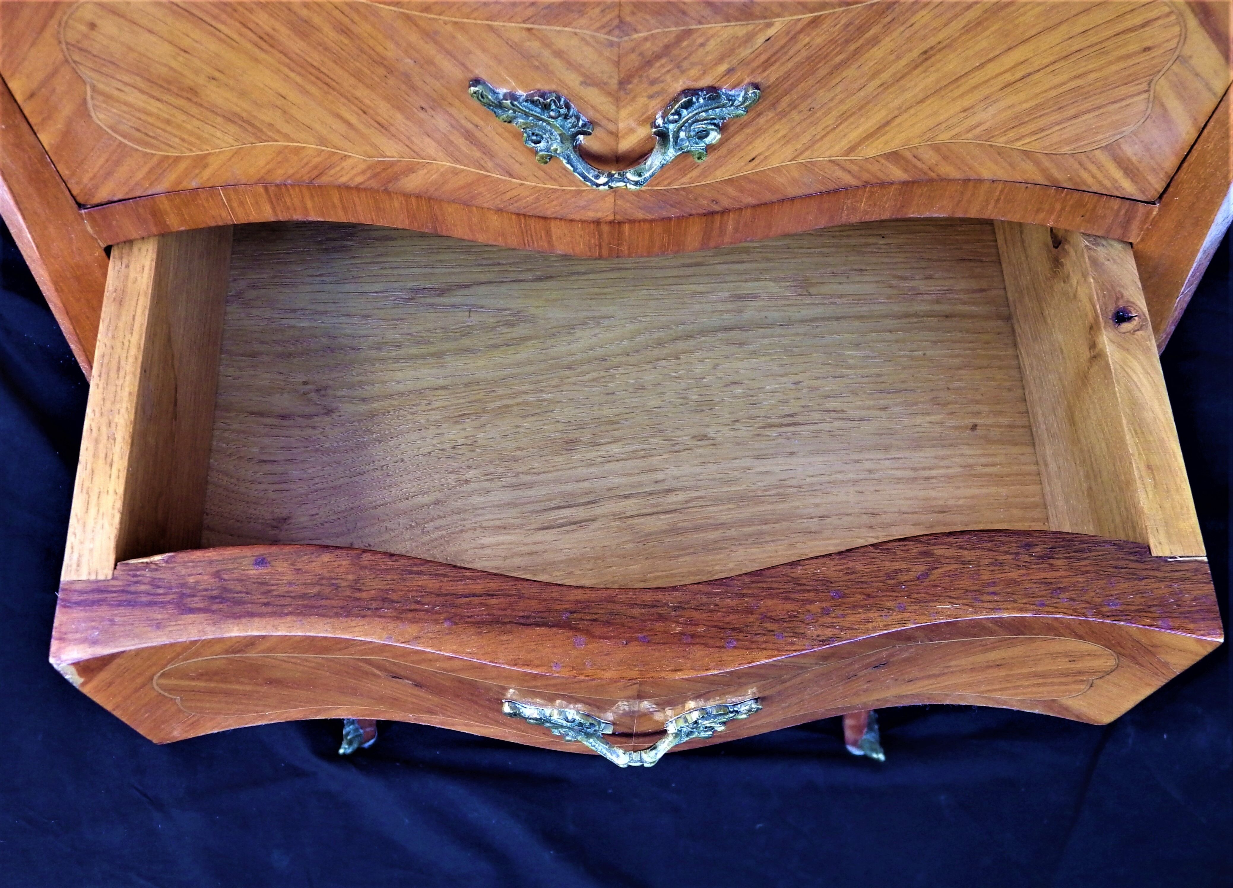 Inlaid Louis XV style bedside