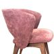 Vintage Scandinavian chair in teak and velvet