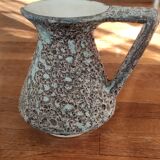 Vintage ceramic pitcher/Vallauris Annette Roux flat set