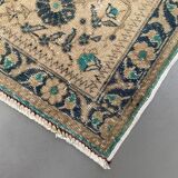 Vintage Turkish Rug 289x193 cm, Tribal Wool Carpet Large