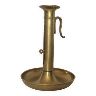 Brass bedside candlestick
