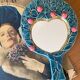 Mithé Espelt Mirror — Turquoise Foliage & Pink Berries