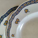 K&G Lunéville "Rouen Clover" plate circa 1880-1900