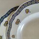 Assiette K&G Lunéville "Rouen Trèfle" circa 1880-1900