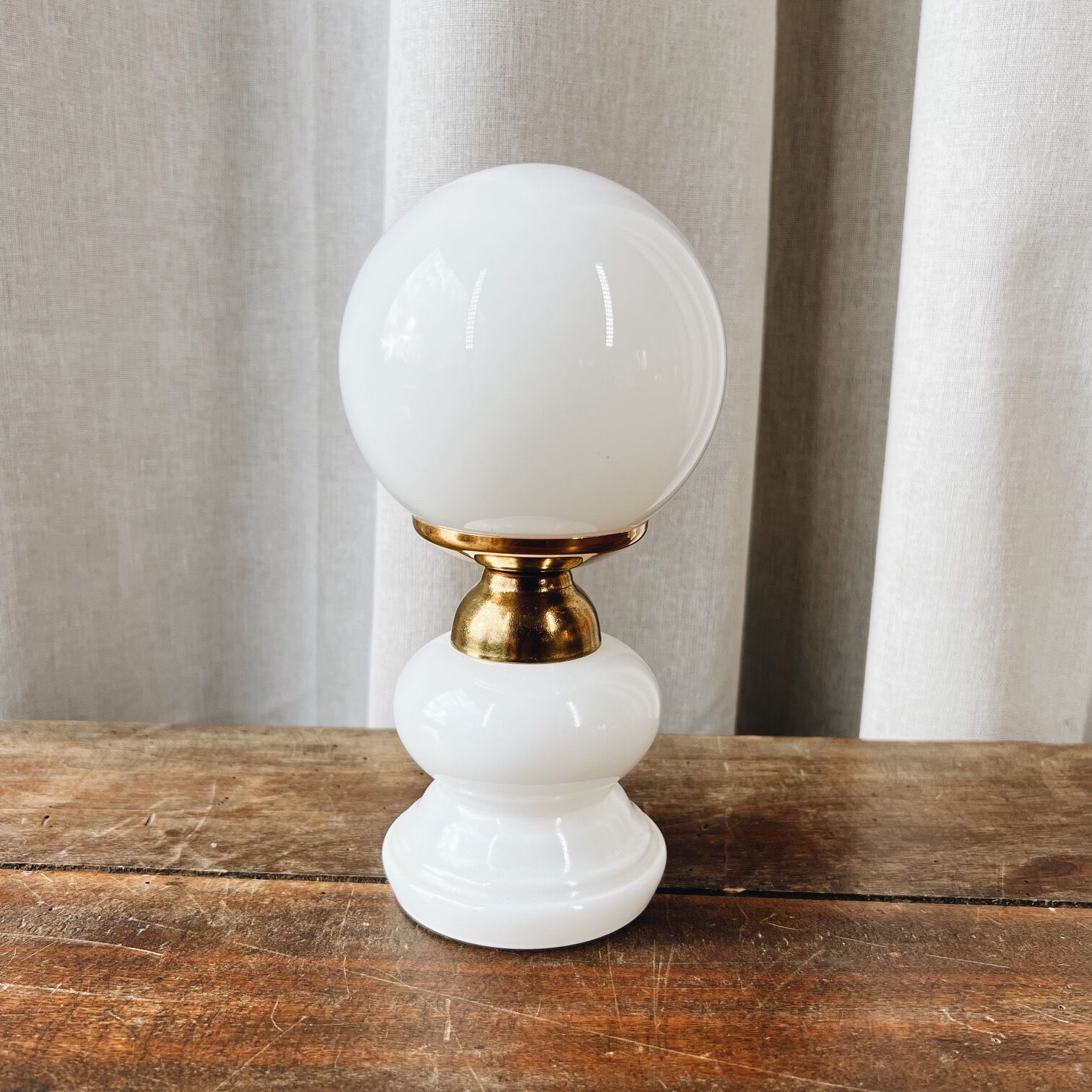 White opaline lamp