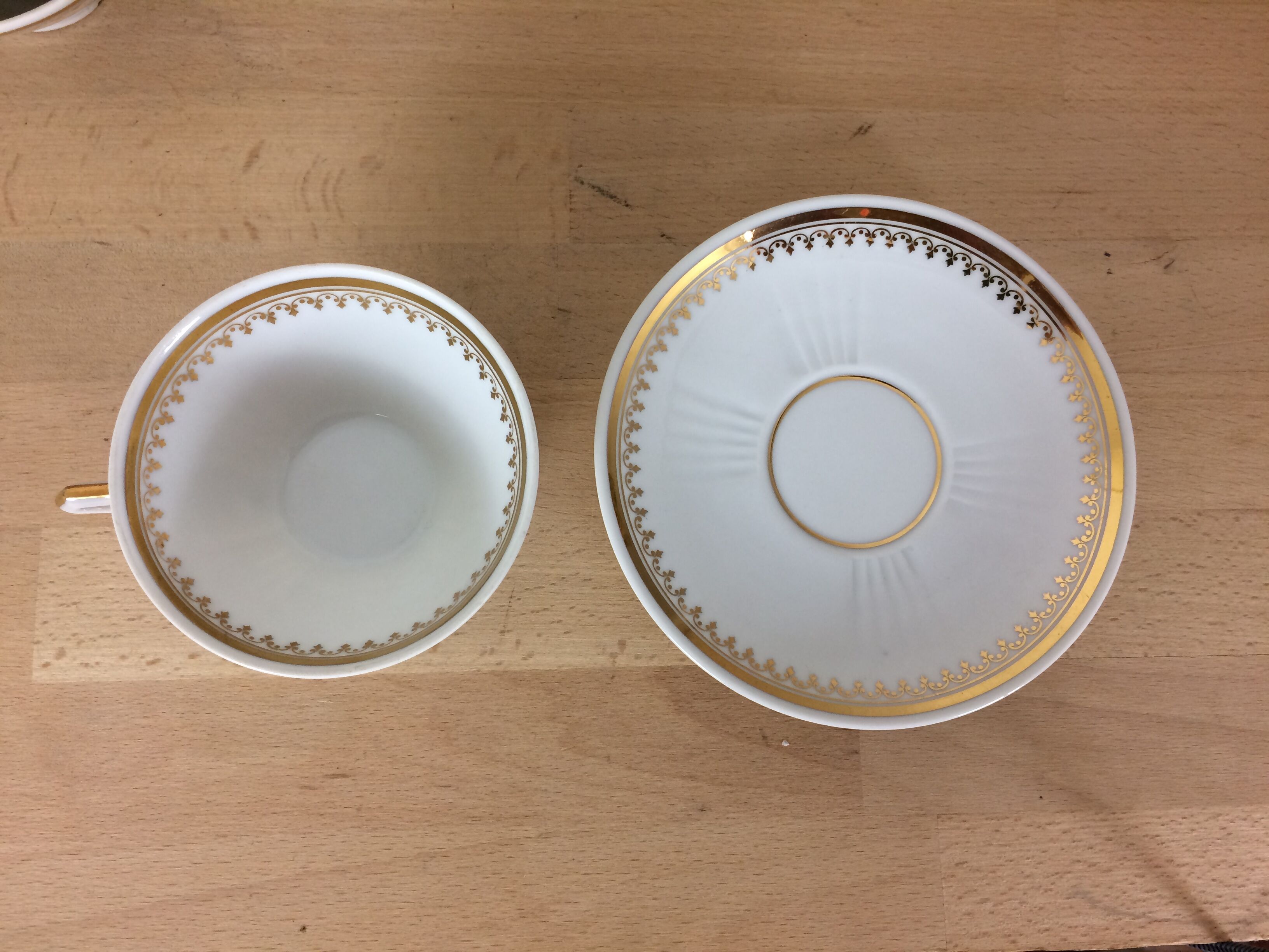 12 cups porcelain tea cups from Limoges