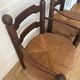 Paire de fauteuils en bois et paille  Charles Dudouyt 