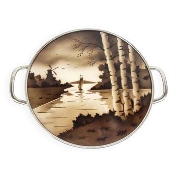 Plateau o3t art deco pour verres