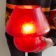 Large vintage fiberglass mushroom table lamp