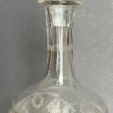 Carafe à décanter en verre gravé