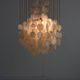 Sixties ceiling lamp with small ceramic shells