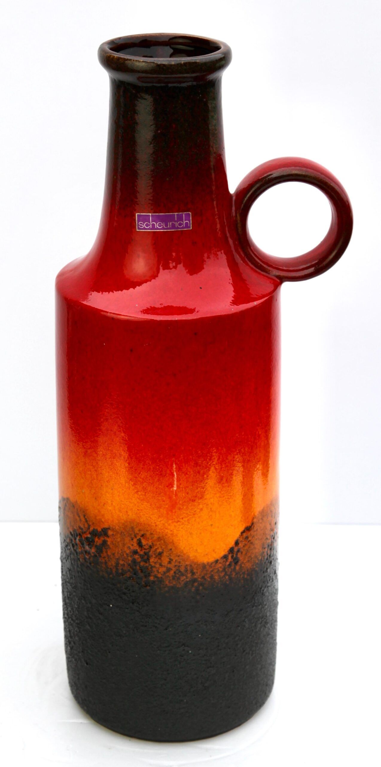 Set of 3 vintage vases, Scheurich, W-Germany, 1960