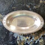 Silver metal basket dimension: height -5cm- width -34cm- depth -20cm-