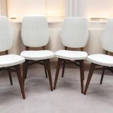4 chaises en teck design 1960