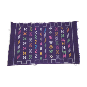 Tapis berbère violet haut atlas
