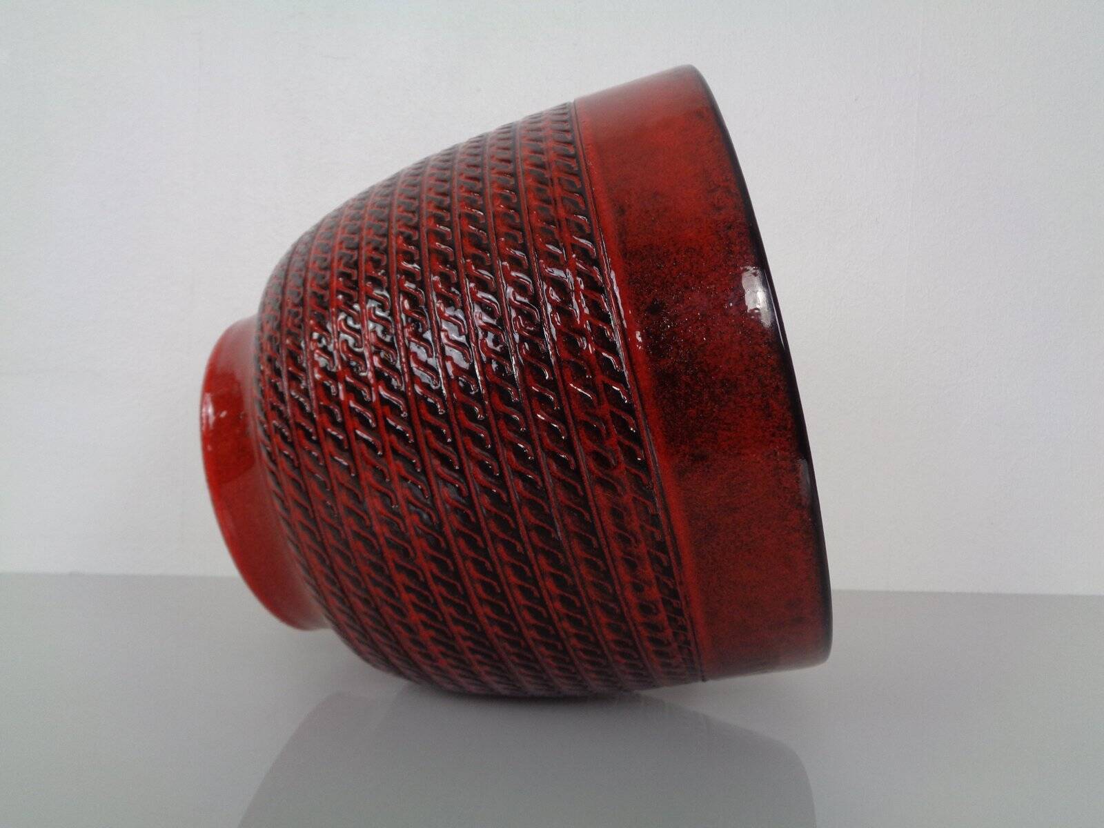 Large ceramic cachepot from Bay Keramik, Germany, 1970s.