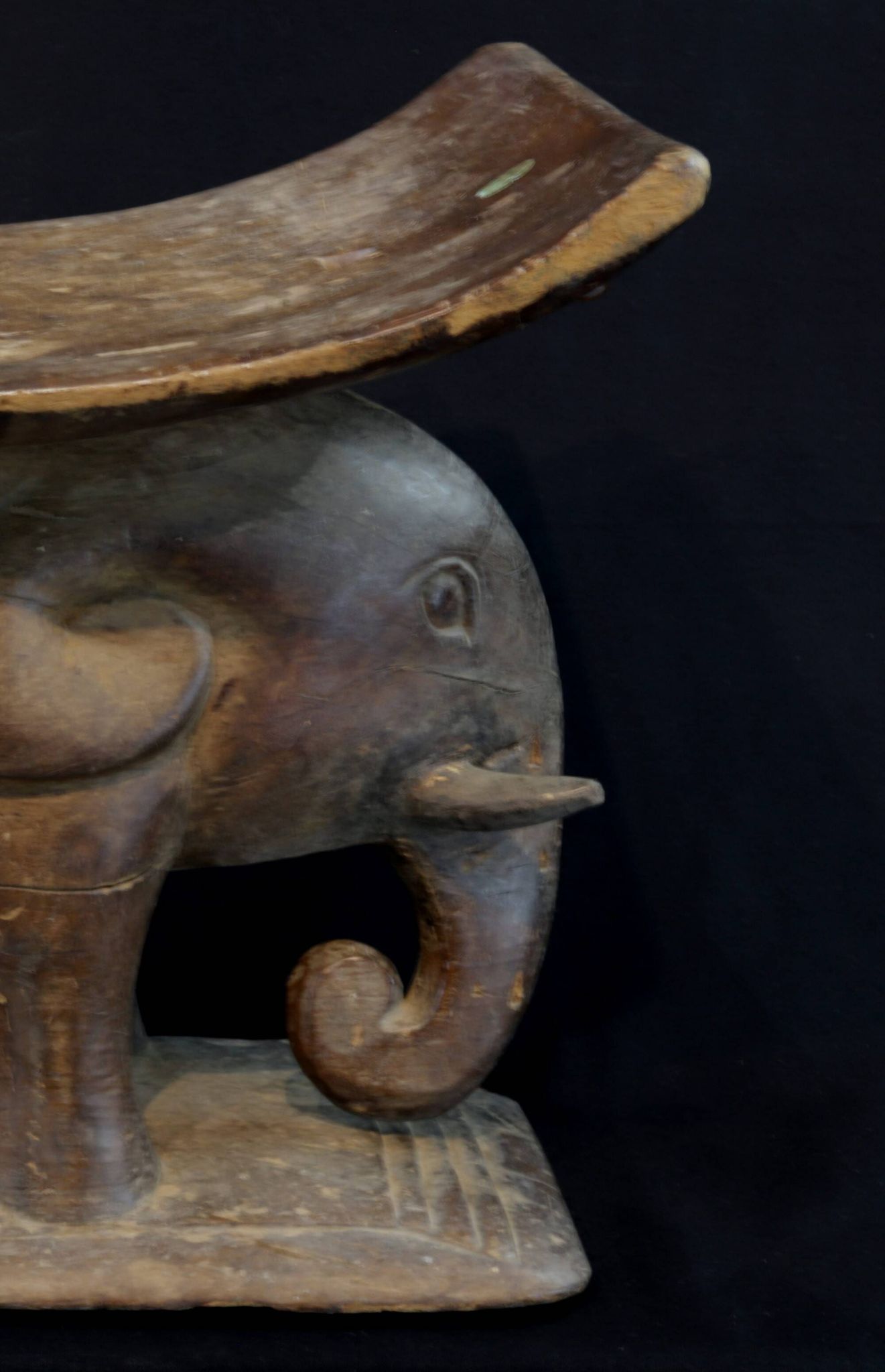 Art Africain - Ancien Tabouret Akan - Côte d'Ivoire