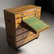 Campaign chest of drawers 19th century