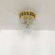 Large Brass Chandelier by Glashütte Limburg