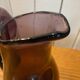 Plum colored glass pitcher