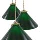 Suspension conique en opaline verte