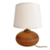Lampe céramique, câble 2 M tissu neuf, abat-jour coton