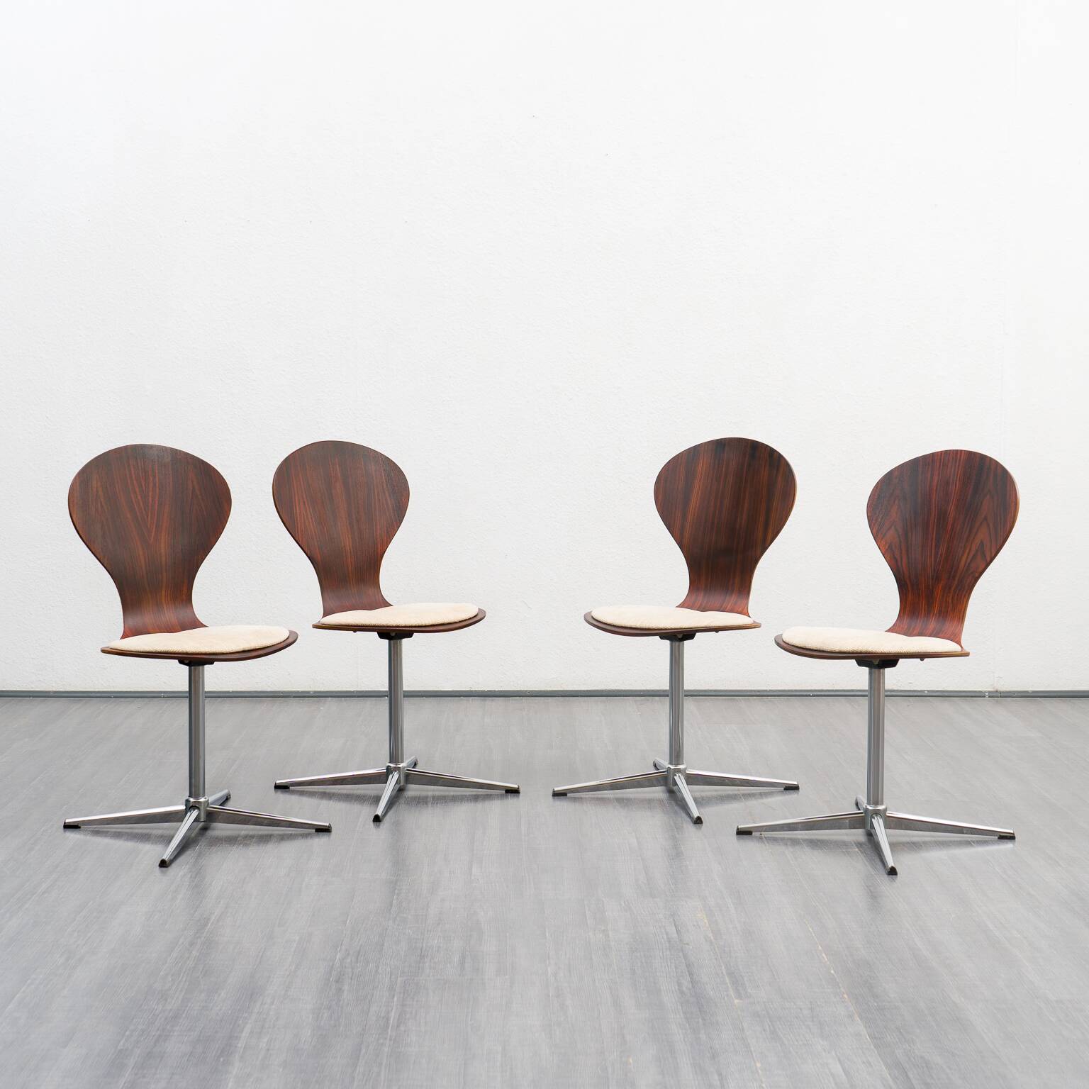 Set of four dining room chairs, vintage, 1960s