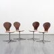 Set of four dining room chairs, vintage, 1960s
