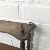 19th-century turned wooden wall shelf in Napoleon III style.