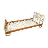 Banquette - lit en rotin vintage
