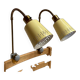 Pair of large modular scandinavian design wall lights from the 1950s.