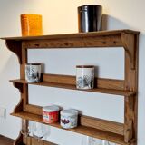 Old wall or standing shelf in solid pine