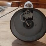 Vintage lamp brass and granite glass